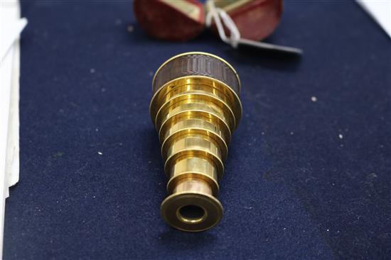 A cased telescope